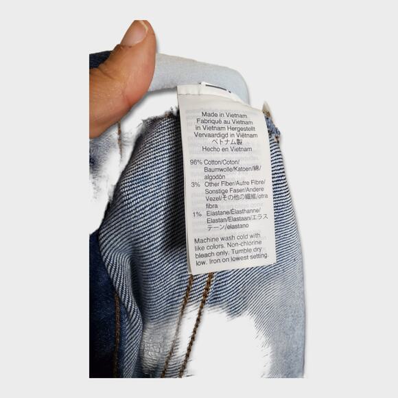 Madewell Womens Cali Demi Boot Crop Jeans Glendale Wash 37 Plus Size Curvy Fit - Picture 6 of 6